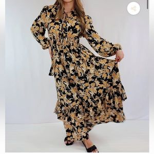 Pinch size small floral maxi